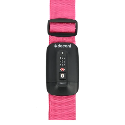 Afbeelding van Decent Luggagestrap TSA Lock pink