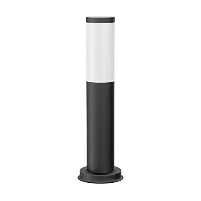 Afbeelding van ledscom.de Vuurlamp/lichtklem/tuinlamp PORU voor buiten, IP44, 39 cm, zwart, 1 x E27 max. 40 W, kolom, oriëntatielicht, vloer, tuin, terras, lamp