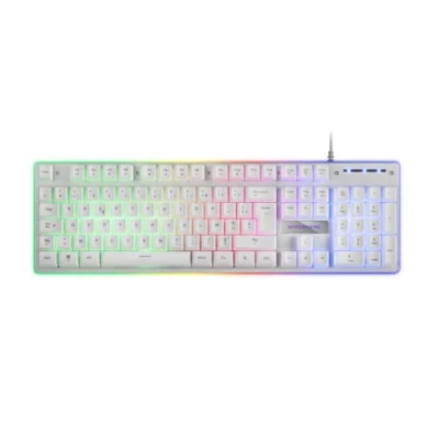 Afbeelding van MARSGAMING MK220W wit, H Mech, FRGB Rainbow en Halo, anti ghosting, Franse taal