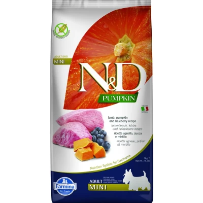 Afbeelding van N&amp;D Pumpkin hondenvoeding Lam small breed 7 kg.