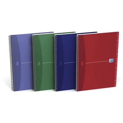 Image de Répertoires office spirale 180 p 90g ligné 7mm Lot de 5 Oxford