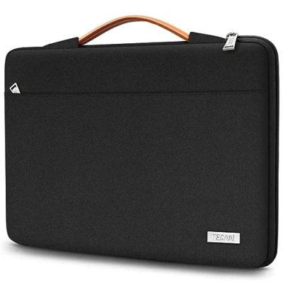 Afbeelding van TECOOL 13,3Laptophoes voor MacBook Air/Pro 13 M1 M2 2016 2022, Pro 14 inch 2021,13,5 Surface Laptop 3 2,14 ASUS Zenbook Vivobook, Huawei MateBook D14, zwart