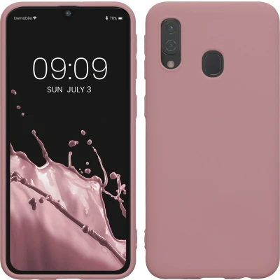 Afbeelding van kwmobile telefoonhoesje geschikt voor Samsung Galaxy A40 Hoesje smartphone Back cover in oudroze