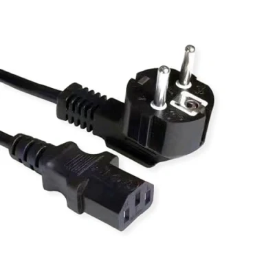 Afbeelding van VALUE stroomkabel, CEE7/7 hoek+IEC C13recht, 3 x 1,5 mm2, m
