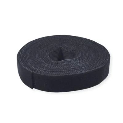 Afbeelding van Value 25.99.5250 Klittenband Om te bundelen lusdeel, Haak en Haakdeel (l x b) 25 m 10 mm Zwart