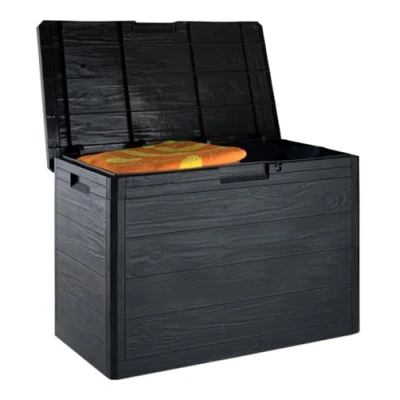Afbeelding van Kist voor buiten Toomax Zwart 77,5 x 44,5 52,7 cm 160 L