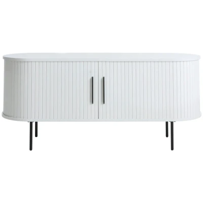 Afbeelding van Hygge Interiors Nola 120 cm TV Meubel Wit Eiken