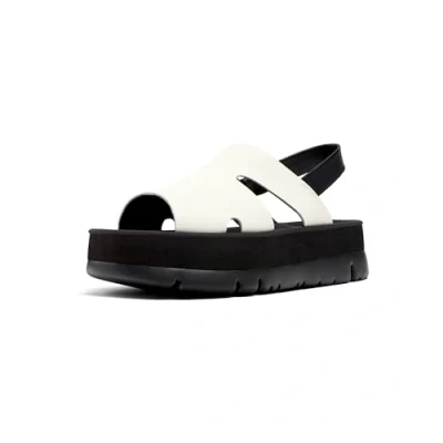 Afbeelding van Camper Sandalen met plateauzool, Dames, Maat: 39, White natural Textiel