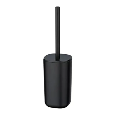 Image de WENKO Brosse WC, Davos, Noir Mat