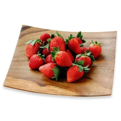 Image de PREMIER HOUSEWARES ASSIETTE DE SERVICE CARRÉE ACACIA 4 X 26 CM