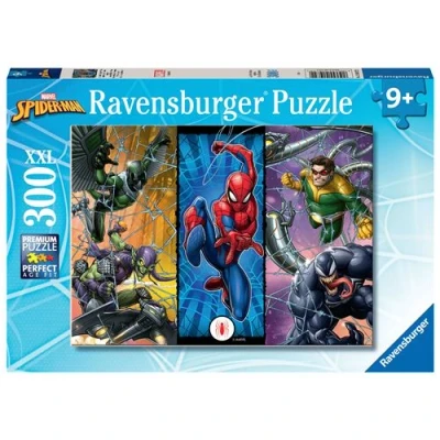 Image de Puzzle Ravensburger L&#039;univers de l&#039;Homme araignée Spiderman 300 pièces XXL