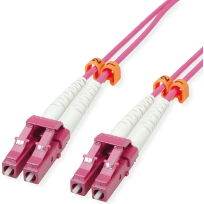 Afbeelding van VALUE F.O. Kabel 50/125µm OM4, LC/LC, low Loss connector , violet, 7 m