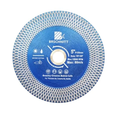 Afbeelding van BRSCHNITT Diamantzaagblad voor porseleinen tegels Superfijne diamantsnijschijf met X tandas 2,2 cm tot 1,6 keramische tegels, graniet, marmer