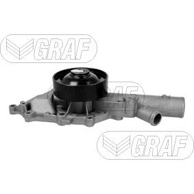 Afbeelding van GRAF PA1412 Waterpomp Met pakking Mechanisch Plaatstaal 90 voor multiriemaandrijving MERCEDES BENZ: C Class Saloon
