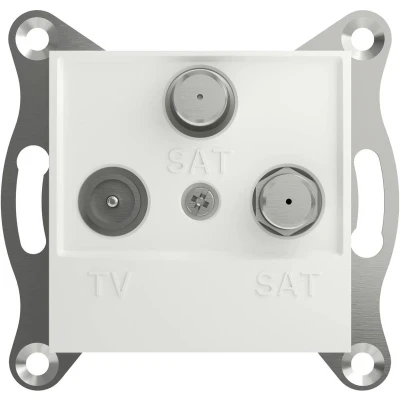 Afbeelding van Schneider Electric TV satelliet eindcontactdoos Asfora Wit (RAL 9003) EPH3670121D