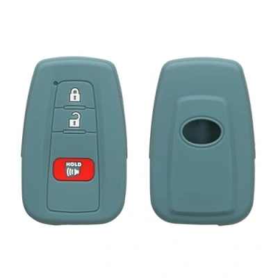 Afbeelding van kwmobile autosleutel hoesje geschikt voor Toyota 2 3 Knop Smart Key hoes TPU behuizing Beschermende auto sleutel case Sleuteletui in Arctische nacht