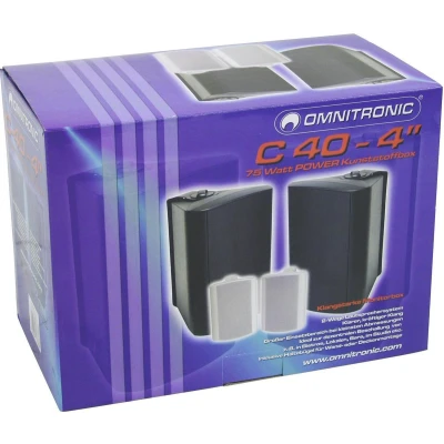 Afbeelding van Omnitronic C 40 Speakerset Zwart 4&quot; 35W incl. Beugels