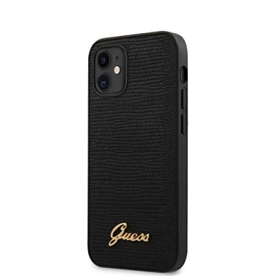 Afbeelding van Guess Lizard Hard Case voor Apple iPhone 12 Mini (5.4&quot;) Zwart