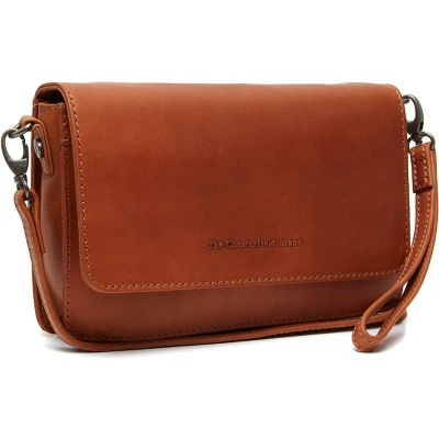 Afbeelding van The Chesterfield Brand Leren Schoudertas Cognac Upsala