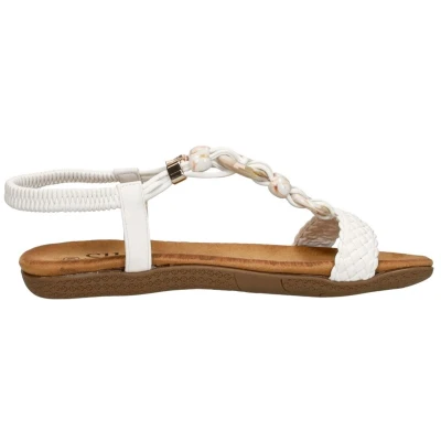 Afbeelding van Sub55 Sandalen Plat Wit Maat 42