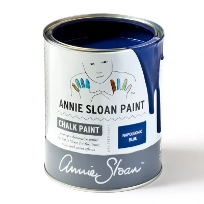 Afbeelding van Annie Sloan kobaltblauwe krijtverf Napoleonic Blue 1 Liter / Blauw