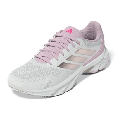Afbeelding van adidas Courtjam Control 3 tennisschoenen voor dames, Ftwr Wit Zilver Met Lucid Roze, 43 1/3 EU