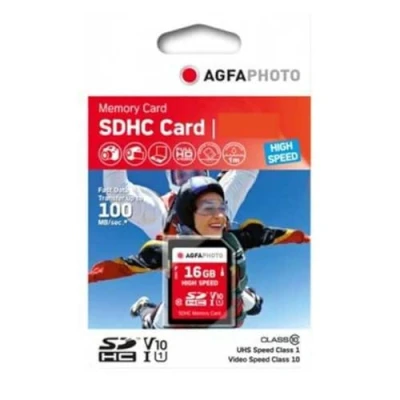 Afbeelding van Agfa Photo SDHC kaart 16GB High Speed Class 10 UHS I U1 V10
