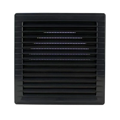 Afbeelding van MKK Ventilatierooster vierkant Ø 100, 120, 125, 150 mm, kunststof ventilatierooster, insectenbescherming, 160 antraciet