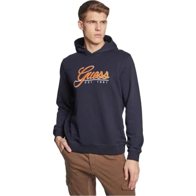 Afbeelding van Guess BEAU Hoodie Sweater, Heren, Maat: XXL, Smart blue