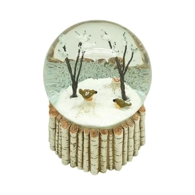 Afbeelding van Heaven Sends Kerst Winter Sneeuwbol/Koepel/Waterbal Decoratie Ornament (WINTERVOGELS)