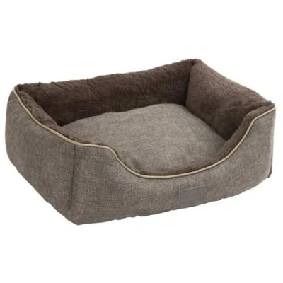 Image de Kerbl Lit Peluche Samuel Gris Argent/Gris foncé 50x40x15cm