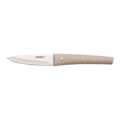 Afbeelding van Homey&#039;s VITT officemes 9cm RVS/tarwegras duurzame verpakking