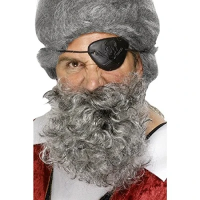 Afbeelding van Dressing Up &amp; Costumes Pirate Beard Lt. Grey