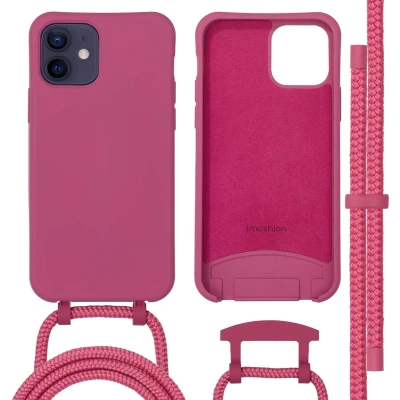 Afbeelding van imoshion Hoesje Geschikt voor iPhone 12 / Pro met koord Color Backcover afneembaar MagSafe rood