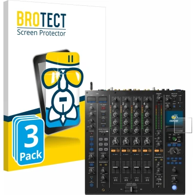 Afbeelding van BROTECT Screenprotector voor Pioneer DJM A9 Folie Beschermfolie Beschermglas transparant (3 Stuks)