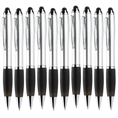 Afbeelding van PEARL Set van 10 2 in 1 balpennen met touchpen