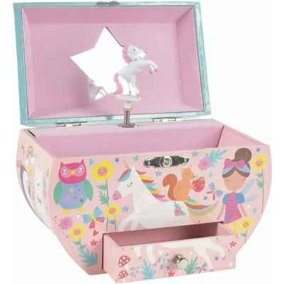 Afbeelding van Floss &amp; Rock Rainbow Fairy Muziek / Sieradendoosje 14 x 16.5 9 cm Multi