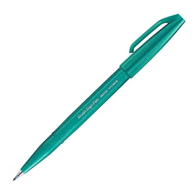 Afbeelding van Pentel Brush Sign SES15C Turquoise Groen