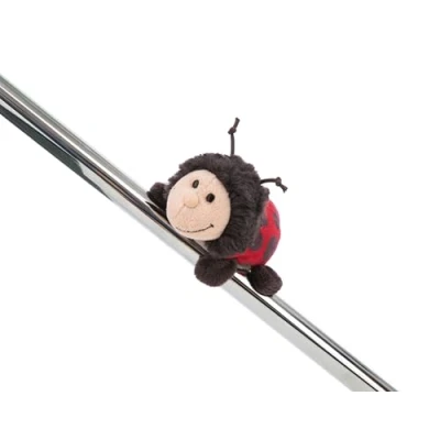 Afbeelding van MagNICI Dotti Lotti lieveheersbeestje 10 cm rood pluche dier met magneet magnetisch voor koelkast, schoolbord, metalen element en nog veel meer, geweldig cadeau idee 61624