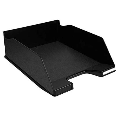 Afbeelding van Exacompta Ref. 11514D 1 brievenbak COMBO MAXI afmetingen 34,7 x 25,5 10,3 cm voor documenten in A+ formaat kleur zwart Blue Angel gecertificeerd capaciteit 750 vel