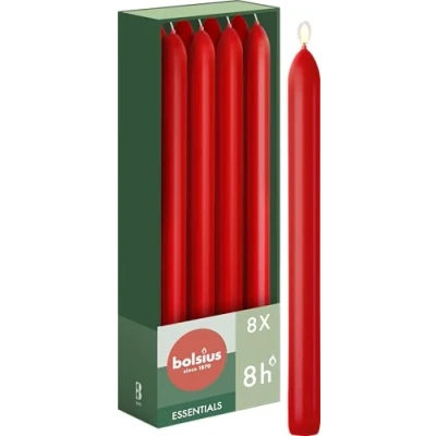 Afbeelding van Bolsius Dinerkaarsen Delicate Red 230/20