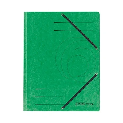 Afbeelding van Herlitz 10843894, A4, Karton, Groen, Elastische band, 1 stuk(s)
