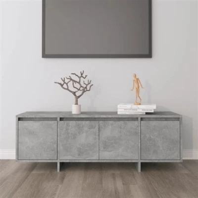 Afbeelding van Tv meubel 120x30x40,5 cm spaanplaat betongrijs