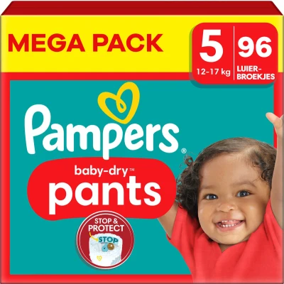 Afbeelding van Pampers Baby Dry Pants Maat 5 Mega Pack 96 stuks 12/17KG