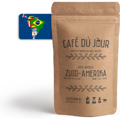 Afbeelding van Café du Jour 100% arabica Zuid Amerika 500 gram vers gebrande koffiebonen