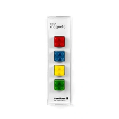 Afbeelding van Trendform Magnet Brick set van 4 verschillende