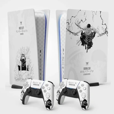 Afbeelding van sticker PS 5 Gear 1, manga, console en controller, standaard digitale editie, Skin 1 (2 controllers)
