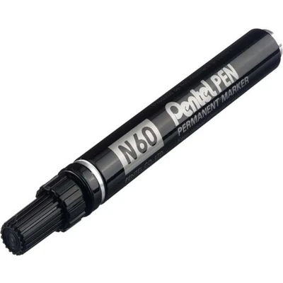 Afbeelding van Viltstift Pentel N60 schuin zwart 1.2 6mm