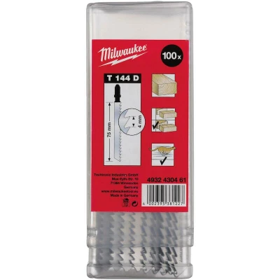 Afbeelding van MILWAUKEE 4932430461 decoupeerzaagblad T 144 D (100 st.)