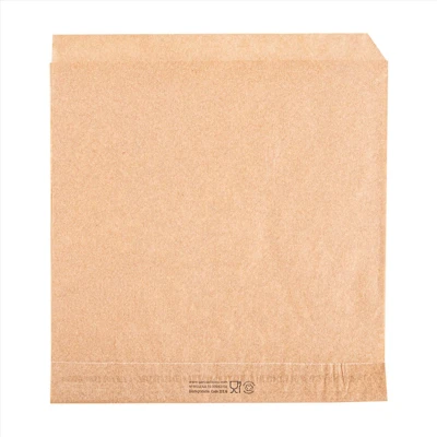 Afbeelding van Vetvrij snackzakje bruin 16x16,5cm (500 stuks)